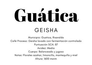 Guática geisha #blackRibbon